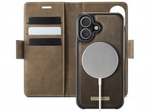 Solidenz 2-in-1 Bookcase MagSafe Bruin - iPhone 17 Hoesje