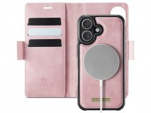 Solidenz 2-in-1 Bookcase MagSafe Roze - iPhone 17 Hoesje