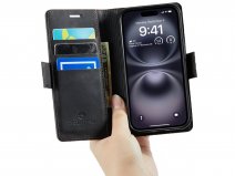 Solidenz 2-in-1 Bookcase MagSafe Zwart - iPhone 17 Hoesje