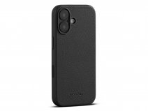 Woolnut Leather Case Zwart - iPhone 17 hoesje