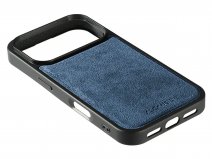 Alcanside Alcantara iPhone 17 Pro hoesje MagSafe Back Case - Ocean Blue