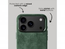 Alcanside Alcantara iPhone 17 Pro hoesje MagSafe Case - Midnight Green