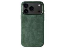 Alcanside Alcantara iPhone 17 Pro hoesje MagSafe Case - Midnight Green