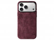 Alcanside Alcantara iPhone 17 Pro hoesje MagSafe Case - Wine Red