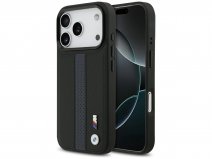 BMW M iPhone 17 Pro hoesje - Perforated PU Case met MagSafe Zwart