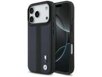 BMW M iPhone 17 Pro hoesje - Perforated PU Case met MagSafe Blauw