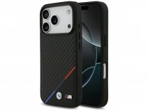 BMW M Tricolor iPhone 17 Pro hoesje - Carbon look Case met MagSafe