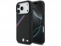 BMW M Tricolor iPhone 17 Pro hoesje - Perforated Leather Case met MagSafe