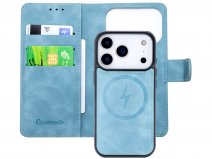 CaseMania 2in1 Bookcase MagSafe Aqua - iPhone 17 Pro Hoesje