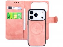 CaseMania 2in1 Bookcase MagSafe Roze - iPhone 17 Pro Hoesje