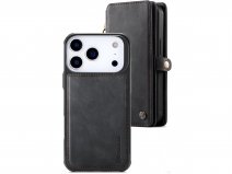 CaseMania 2in1 True Wallet Case Zwart - iPhone 17 Pro Hoesje