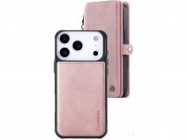CaseMania 2in1 True Wallet Case Roze - iPhone 17 Pro Hoesje
