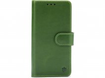 CaseMania Classic Leather Bookcase Groen - iPhone 17 Pro Hoesje Leer
