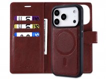 CaseMania Fine 2in1 Bookcase MagSafe Rood - iPhone 17 Pro Hoesje
