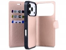 CaseMania Fine 2in1 Bookcase MagSafe Roze - iPhone 17 Pro Hoesje