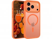 CaseMania Oranje iPhone 17 Pro hoesje TPU met MagSafe Ring