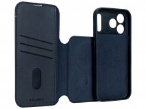Decoded Leather Detachable Wallet Case Blauw - iPhone 17 Pro hoesje