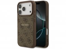 Guess Monogram iPhone 17 Pro hoesje - MagSafe Case Bruin
