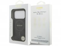 Guess Monogram iPhone 17 Pro hoesje - MagSafe Case Grijs