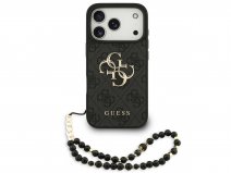 Guess Big 4G Monogram Wristlet Case - iPhone 17 Pro hoesje Grijs