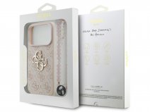 Guess Big 4G Monogram Wristlet Case - iPhone 17 Pro hoesje Roze