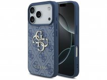 Guess Big 4G Monogram iPhone 17 Pro hoesje MagSafe Case Blauw