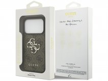 Guess Big 4G Monogram iPhone 17 Pro hoesje MagSafe Case Bruin