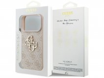 Guess Big 4G Monogram iPhone 17 Pro hoesje MagSafe Case Roze