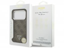 Guess Triangle Monogram MagSafe Case Bruin - iPhone 17 Pro hoesje
