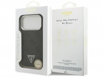 Guess Triangle Monogram MagSafe Case Grijs - iPhone 17 Pro hoesje