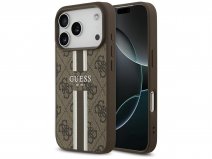 Guess Varsity Monogram MagSafe Case Bruin - iPhone 17 Pro hoesje