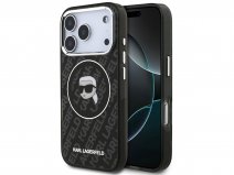 Karl Lagerfeld Ikonik Logo MagSafe Case Zwart - iPhone 17 Pro hoesje