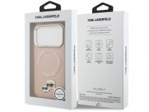 Karl Lagerfeld Ikonik Choupette MagSafe Case Roze - iPhone 17 Pro hoesje