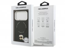 Karl Lagerfeld Ikonik MagSafe Case Zwart - iPhone 17 Pro hoesje