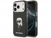 Karl Lagerfeld Ikonik MagSafe TPU Case Zwart - iPhone 17 Pro hoesje
