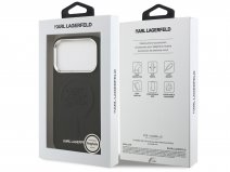 Karl Lagerfeld Signature MagSafe Case Zwart - iPhone 17 Pro hoesje