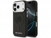 Karl Lagerfeld Signature MagSafe Case Zwart - iPhone 17 Pro hoesje