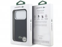 Lacoste Iconic Petit Piqué MagSafe Case Navy - iPhone 17 Pro hoesje