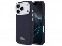 Lacoste Iconic Petit Piqué MagSafe Case Navy - iPhone 17 Pro hoesje