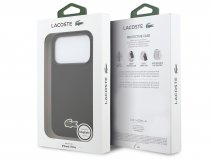 Lacoste Petit Piqué MagSafe Case Zwart - iPhone 17 Pro hoesje