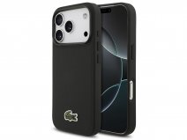 Lacoste Petit Piqué MagSafe Case Zwart - iPhone 17 Pro hoesje