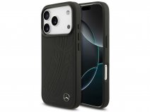 Mercedes-Benz iPhone 17 Pro hoesje - Laurels Leather Case MagSafe Zwart