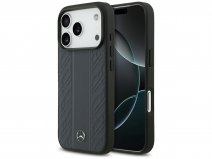 Mercedes-Benz iPhone 17 Pro hoesje - Leaves Leather Case MagSafe Blauw
