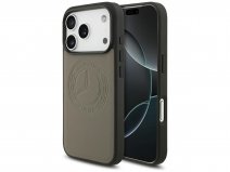 Mercedes-Benz iPhone 17 Pro hoesje - Vintage Logo Leather Case met MagSafe