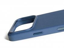 Mujjo Full Leather MagSafe Case Monaco Blue - iPhone 17 Pro Max Hoesje Leer