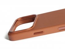 Mujjo Full Leather MagSafe Case Tan - iPhone 17 Pro Hoesje Leer