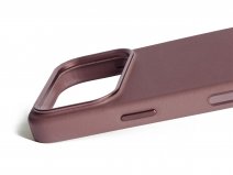 Mujjo Full Leather MagSafe Case Bronze Red - iPhone 17 Pro Hoesje Leer