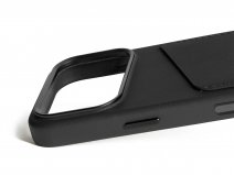 Mujjo Full Leather Wallet Case Black - iPhone 17 Pro Hoesje Leer