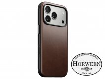 Nomad Horween Modern Leather Case Bruin - iPhone 17 Pro hoesje