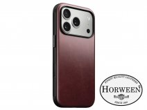 Nomad Horween Modern Leather Case Burgundy - iPhone 17 Pro hoesje